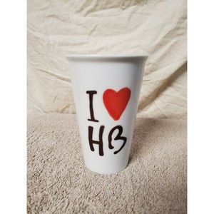 HENRI BENDEL Travel Mug Cup Coffee Tea I Love HB Heart No Lid